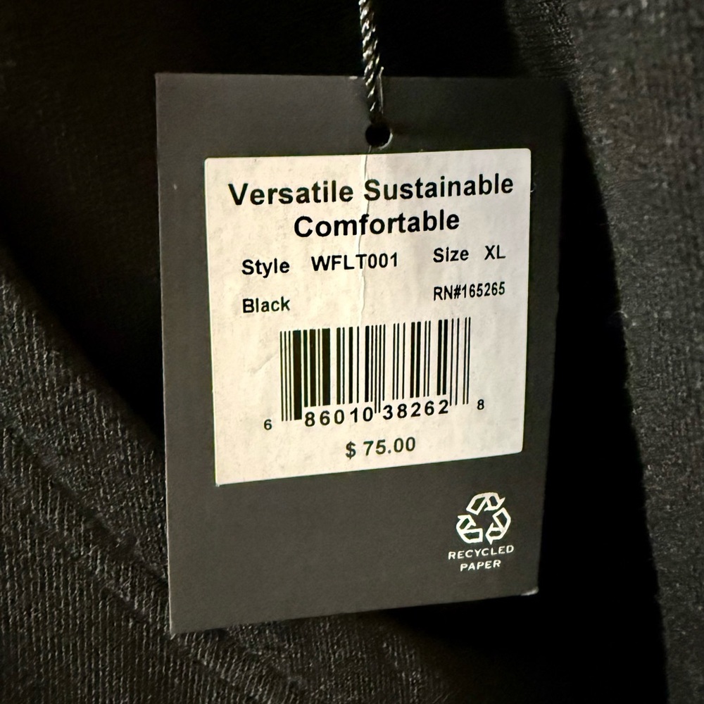 Troop Womens Sustainable Black Hoodie Pullover Sweatshirt XL WFLT001 NWT - Picture 5 of 6